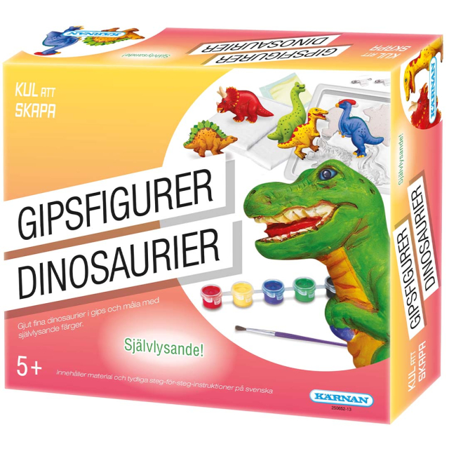 Gipsfigurer Dinosaurier (5 år+)