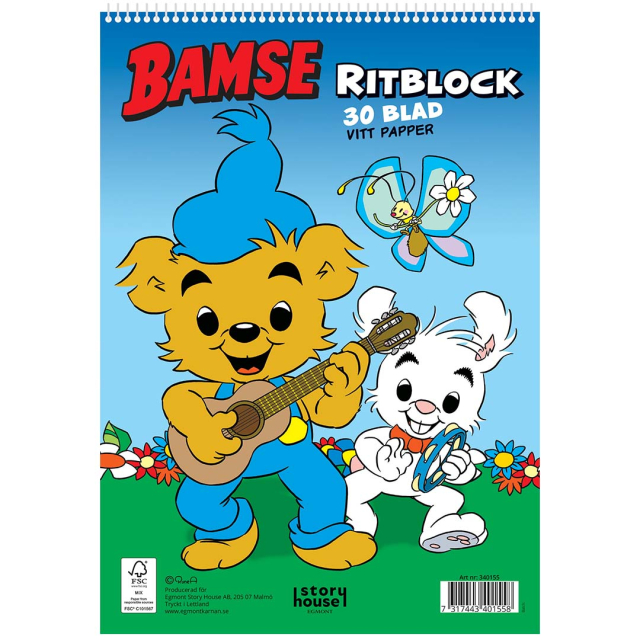 Tegneblokk Bamse