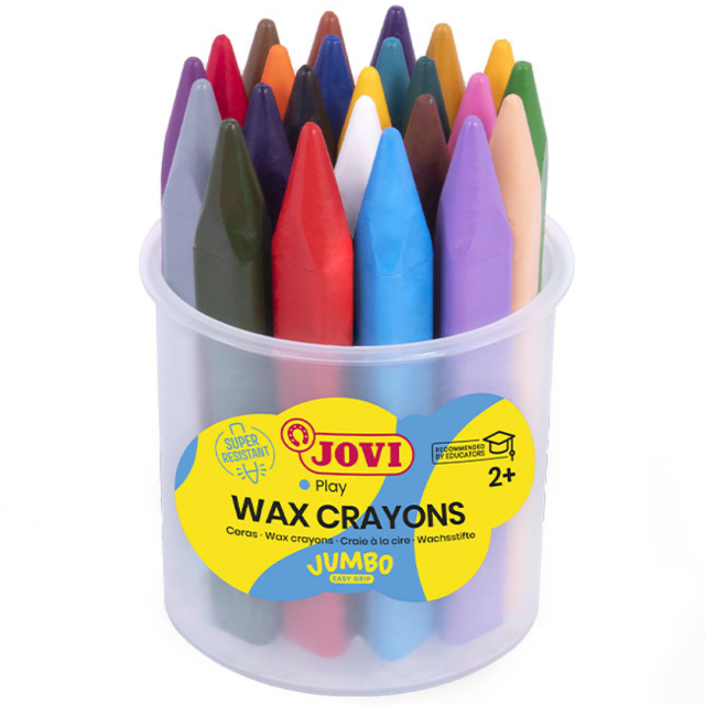 Wax Fargestifter Jumbo Easy Grip 24-set (2 år+)