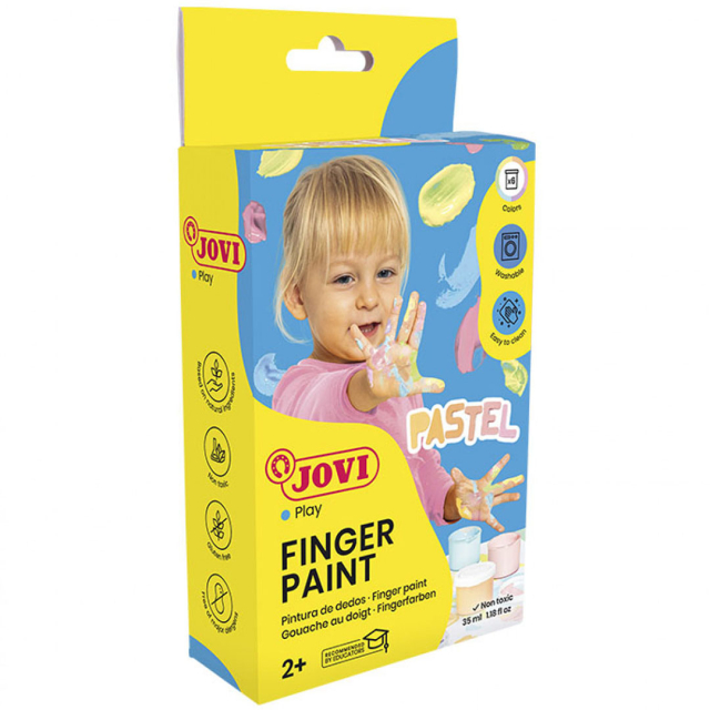 Fingermaling 6x35 ml Pastellfarger (2 år+)