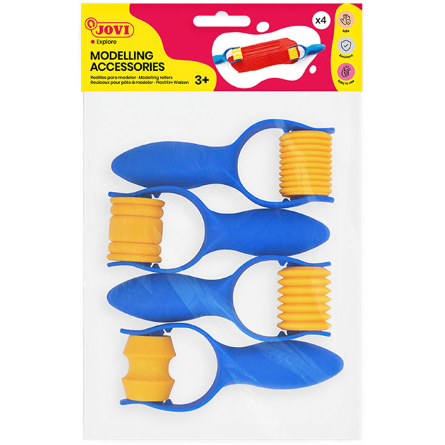 Roller for leire Ulike mønstre 4-pakning (3 år+)