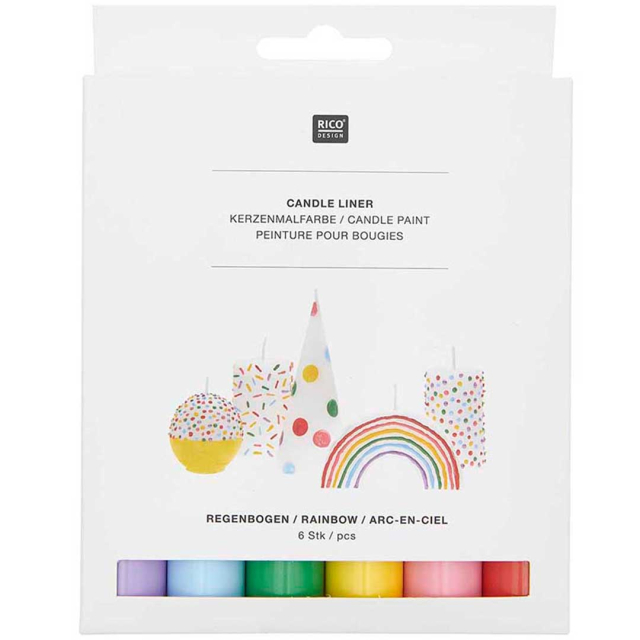 Candle Liner Stearinlysfarger 30ml x 6-pakk