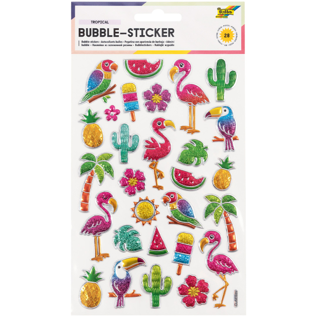 3D Stickers Tropisk 1 Ark