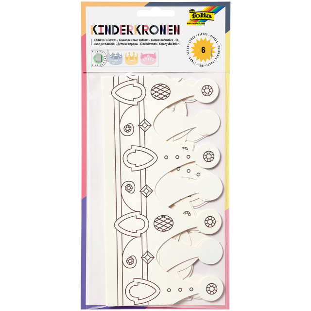 Barnemasker Kroner 6-pakke