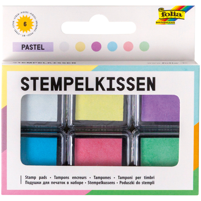 Fargeputer Pastell 6-pakke