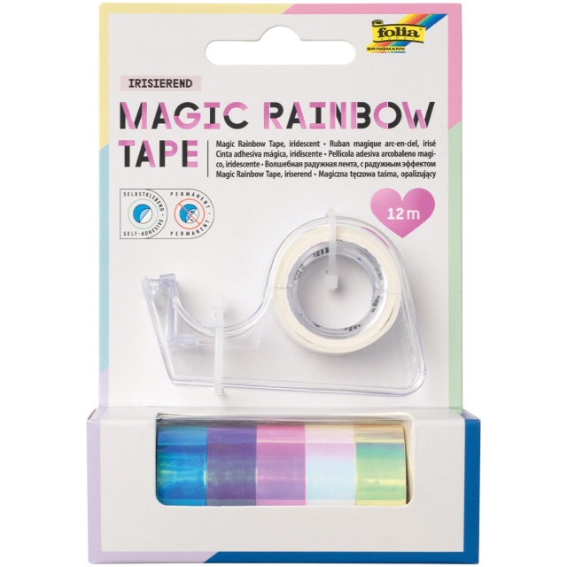 Magic Rainbow fargeskiftende tape 6-pakning