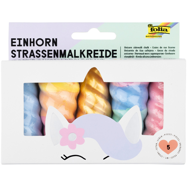 Gatekritt Enhjørning 5-pakke