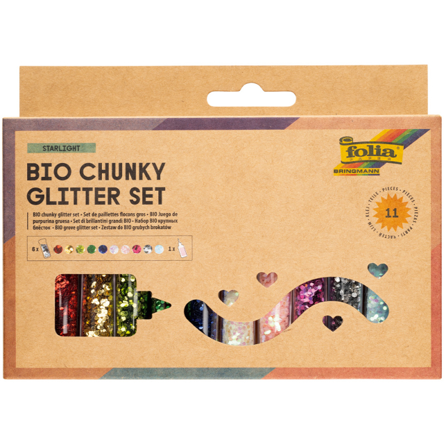 Bio Glitter Flakes 10-pakke