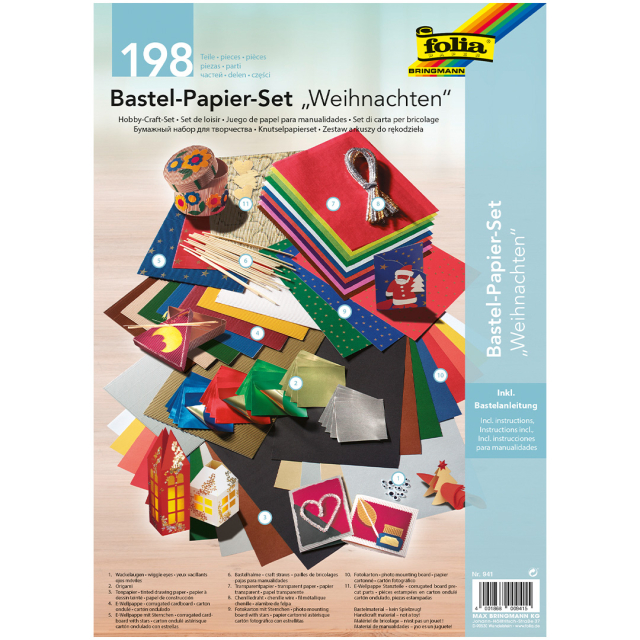 Kreativitetssett X-MAS 198 deler