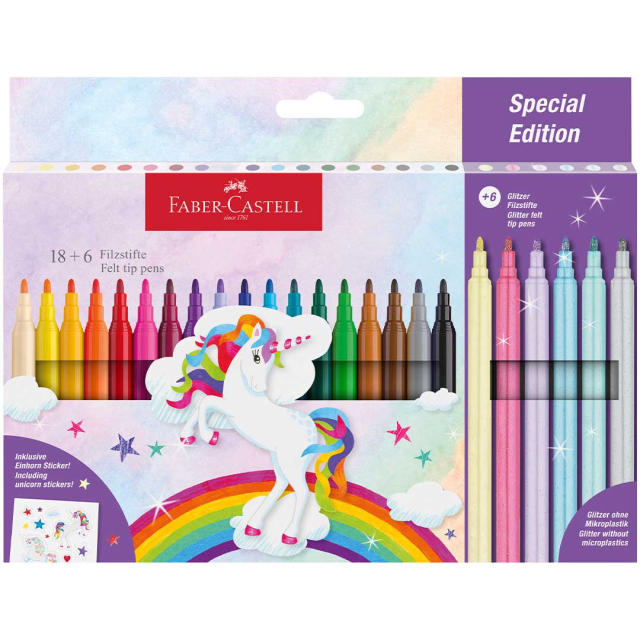 Tuschpenner Unicorn Special Edition 24-pakning (3 år+)