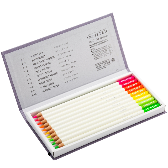 Pencil Irojiten set Fluorescence