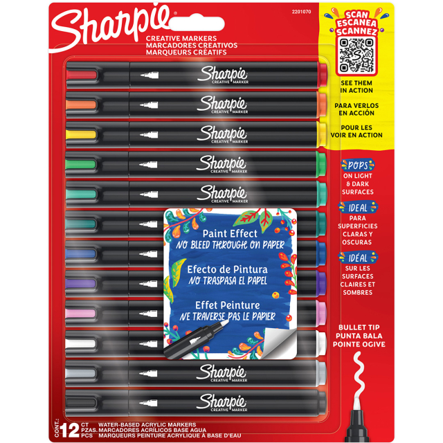 Creative Marker Bullet Tip 12-pakke