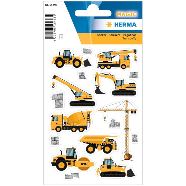 Stickers Anleggskjøretøy 1 ark