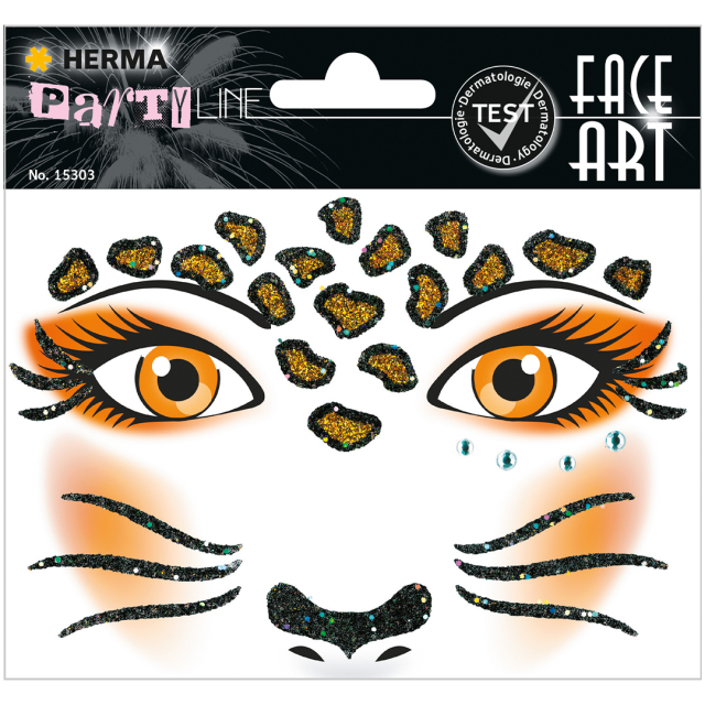 Face Art Stickers Leopard