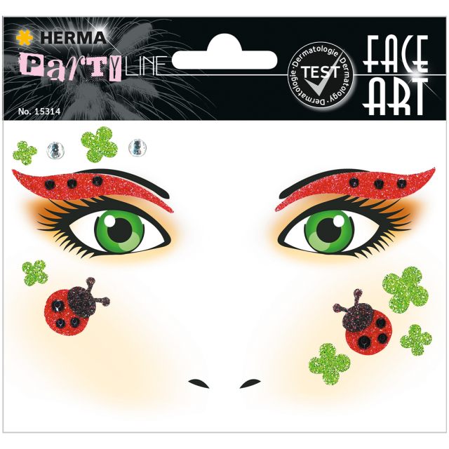 Face Art Stickers Marihøne