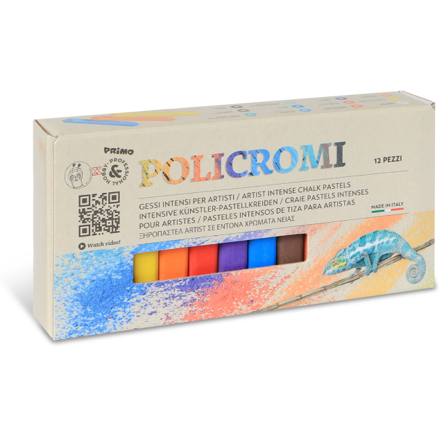Policromi Pastellkritt Soft 12-sett