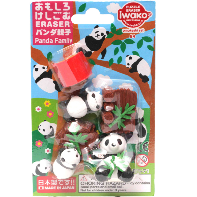 Puzzle Viskelær Panda