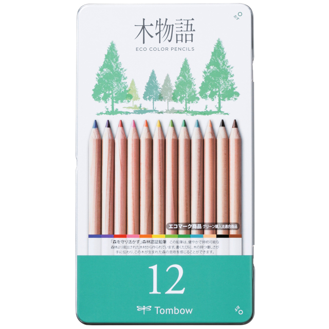 Ki-Monogatari Eco Fargeblyanter 12-sett