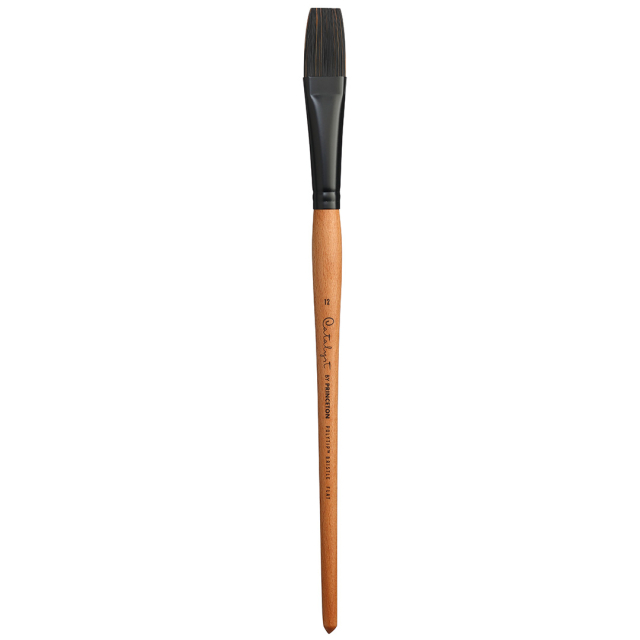Catalyst Syntetpensel med langt skaft Platt size 12