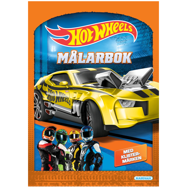 Hot Wheels Fargeleggingsbok med klistremerker