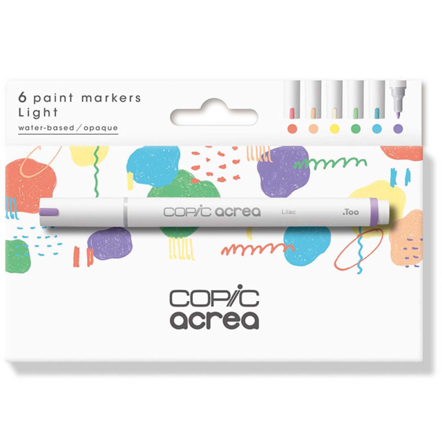 Acrea Paint Marker 6-set Light Colours