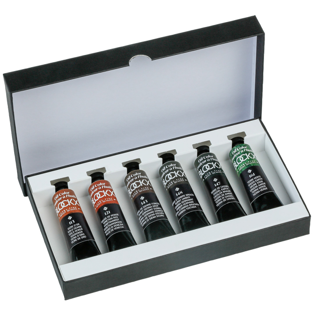 Oljemaling Assortment 6x20 ml Natural Earth Colours