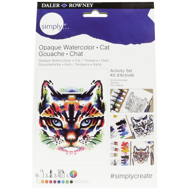 Simply Maling av katter med gouache-maling trinn for trinn
