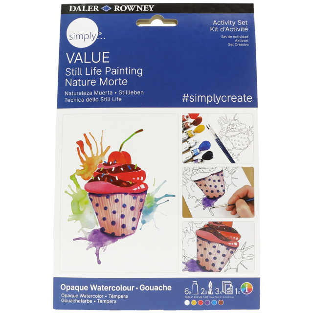 Simply Mal stilleben med gouache-maling trinn for trinn