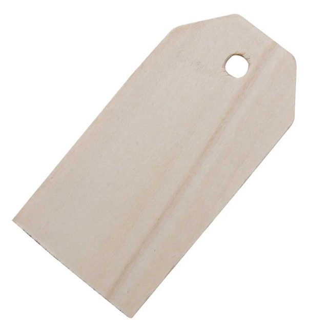 Manilla gaveetikett i tre 3x6 cm pakke med 10 stk