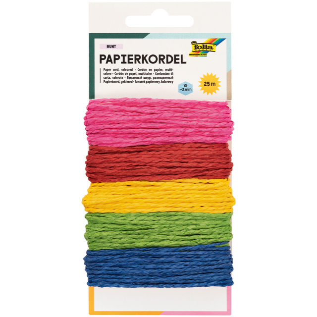 Farget Papirsnor 20 m