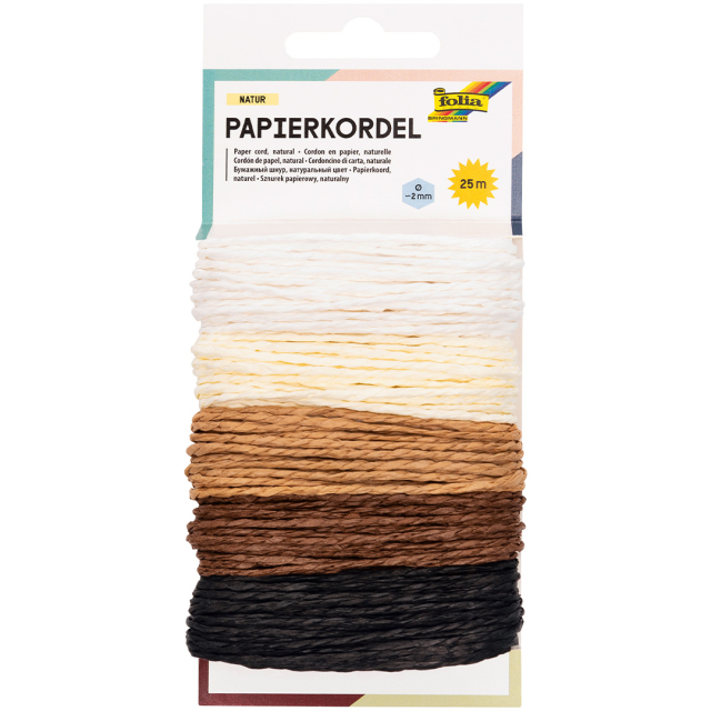 Natursnor av papir 20 m