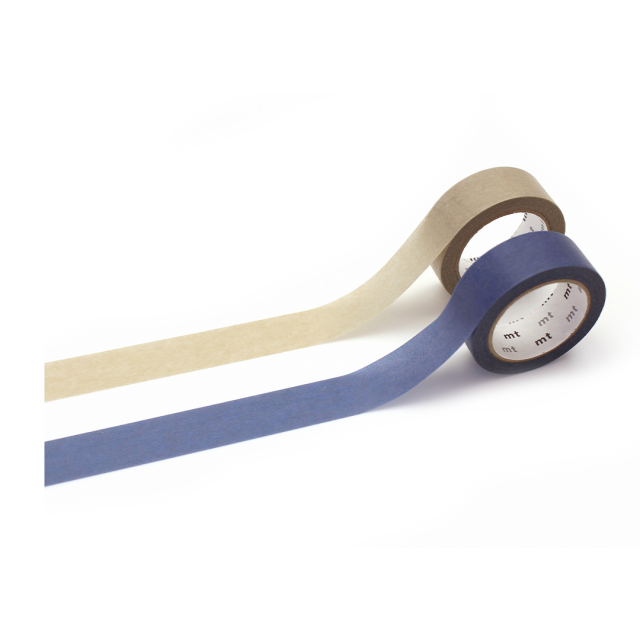 Washi-tejp Blue × pastel gray 2-pakning