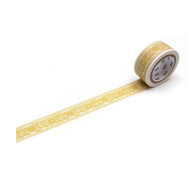 Washi-tejp William Morris Orange border x MT