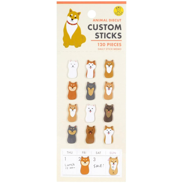 Stickers Shiba 120-pakning