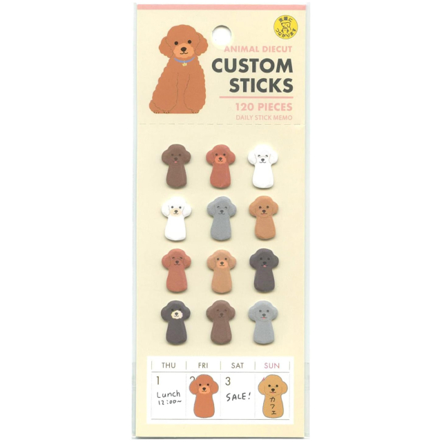 Stickers Toy Poodle 120-pakning