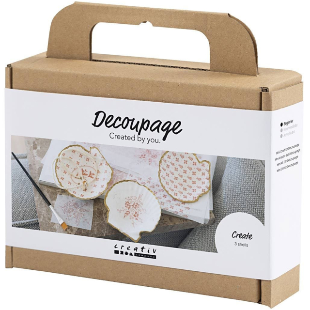 DIY Découpage-kit Skjell