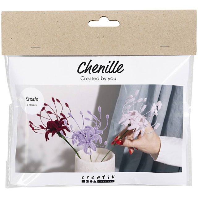 DIY-kit Chenilleblomster edderkoppliljer