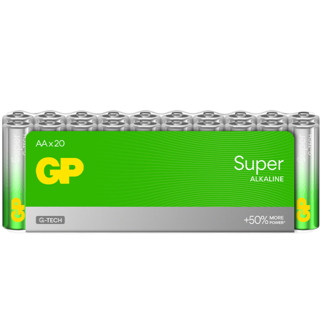 Batteri Super Alkaline AA 20-pakning