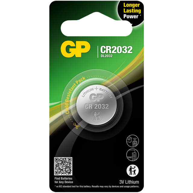 Batteri CR2032 1-packing