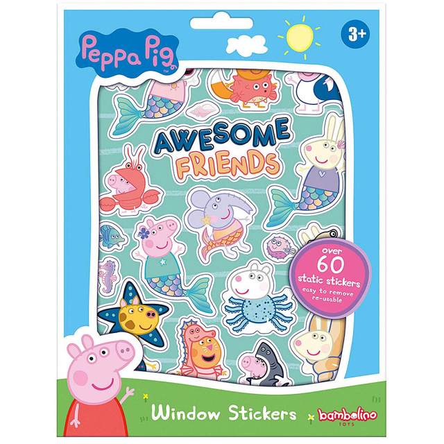 Peppa Gris vindusklistremerker (3 år+)
