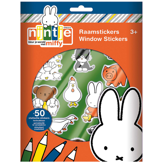 Miffy vindusklistremerker (3 år+)