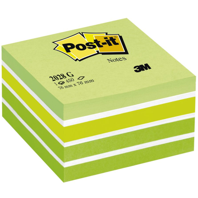 Post-it Note Cube 76x76 Pastellgrønn