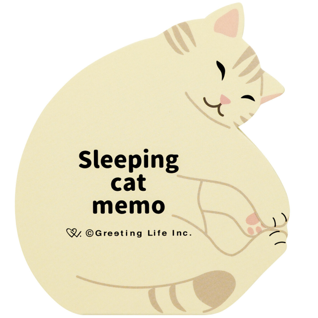 Sleeping Cat Memo Notisblokk
