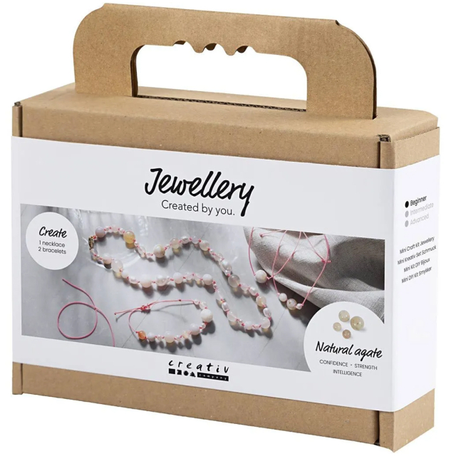 Mini DIY-sett Agat-smykker