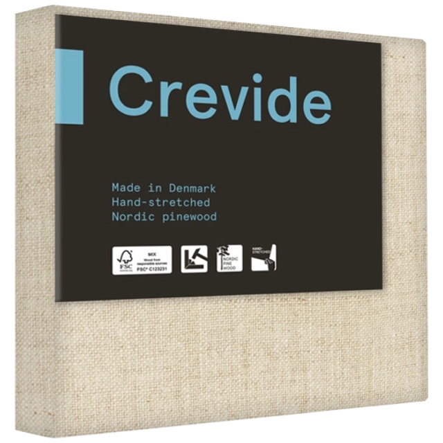 Dyp 3D lerret Naturlin 20x20