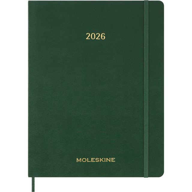 Kalender 12M Weekly Vertical 2026 Hardcover XXL Myrtle Green