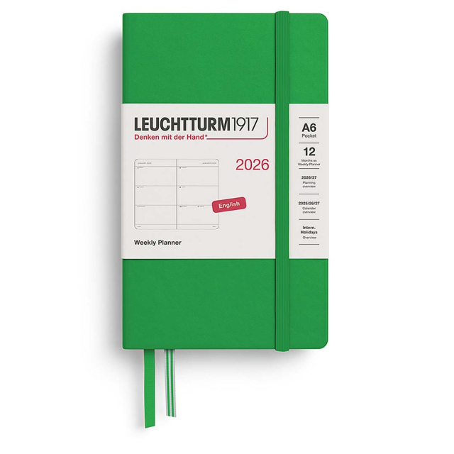 Kalender Weekly Planner 2026 A6 Spring Leaf