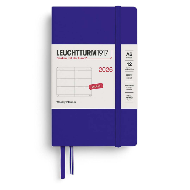 Kalender Weekly Planner 2026 A6 Ink