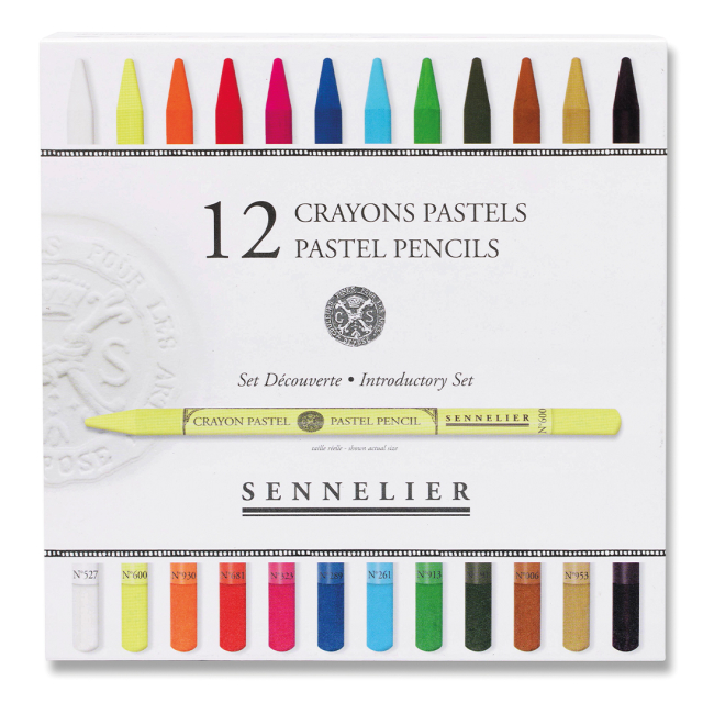 Pastellpennsett 12-pack + 12 tomme