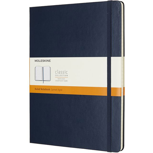 Classic Hard Cover Notebook XL Blue